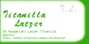 titanilla latzer business card